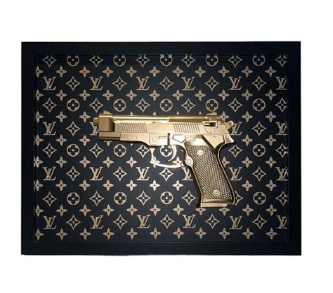 gold louis vuitton gun|louis vuitton handgun.